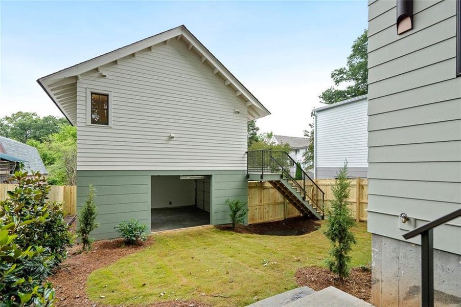 Exterior details and patio area of a home in , Atlanta (Image 31).