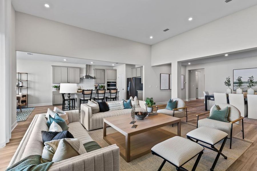 Furnished interior view inside a new home in The Cypress Series at Reserve East, Flagler Beach (Image 7).