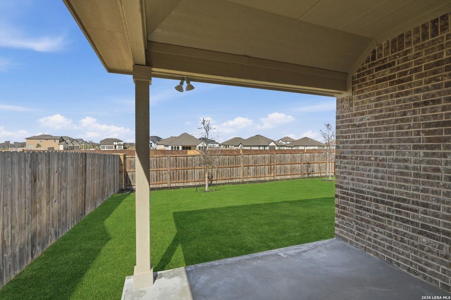 Exterior details and patio area of a home in Corley Farms, Boerne (Image 2). Exterior details and patio area of a home in Corley Farms, Boerne (Image 2).