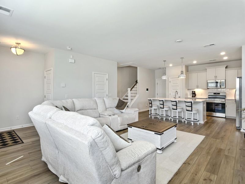 Furnished interior view inside a new home in , Summerville (Image 16). Furnished interior view inside a new home in , Summerville (Image 16).