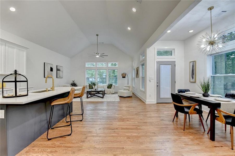 Furnished interior view inside a new home in , Atlanta (Image 12).