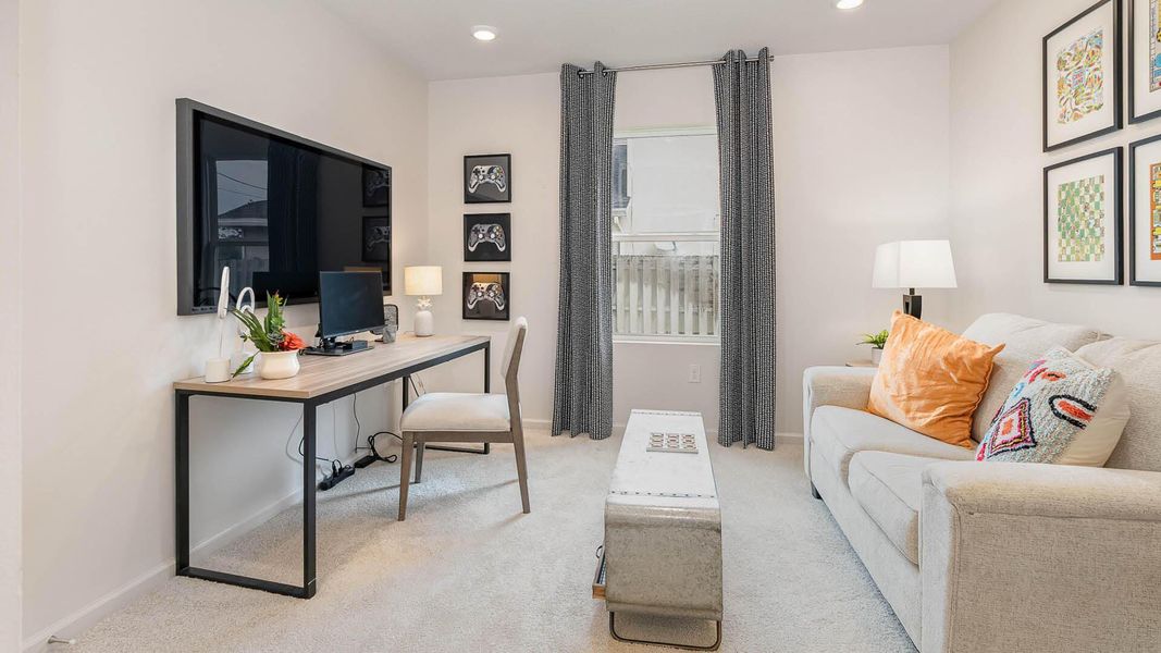 Furnished interior view inside a new home in , Okeechobee (Image 10).