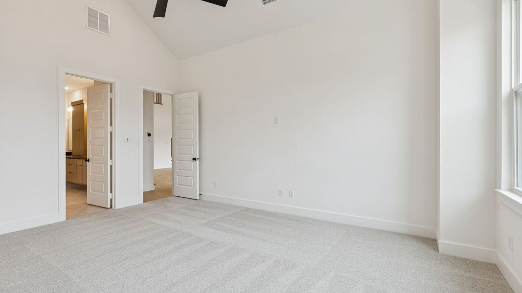 Representative unfurnished interior of a home built from the Reese II by Southgate Homes in The Reserve at Watters, Allen (Image 21).