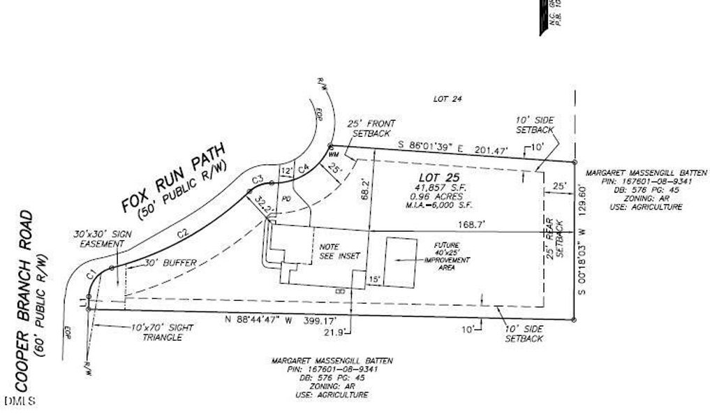 coop-0025 plot plan