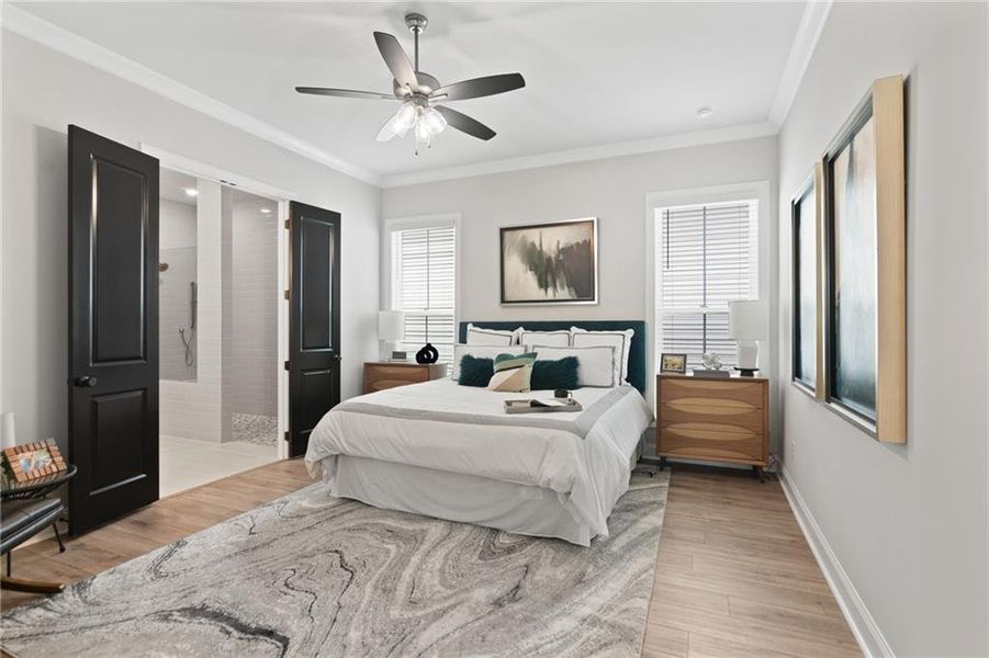 Furnished interior view inside a new home in Promenade at Sawnee Village, Cumming (Image 4).