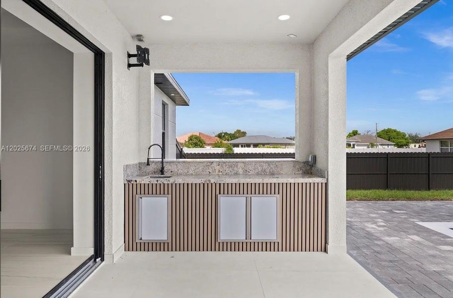 Exterior details and patio area of a home in , Cape Coral (Image 24). Exterior details and patio area of a home in , Cape Coral (Image 24).