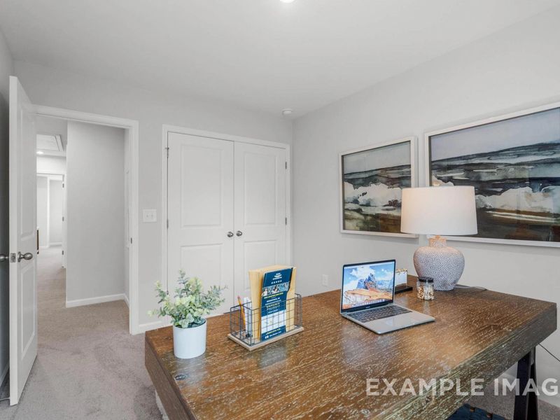 Furnished interior view inside a new home in Townes at North Main, Lillington (Image 17). Furnished interior view inside a new home in Townes at North Main, Lillington (Image 17).