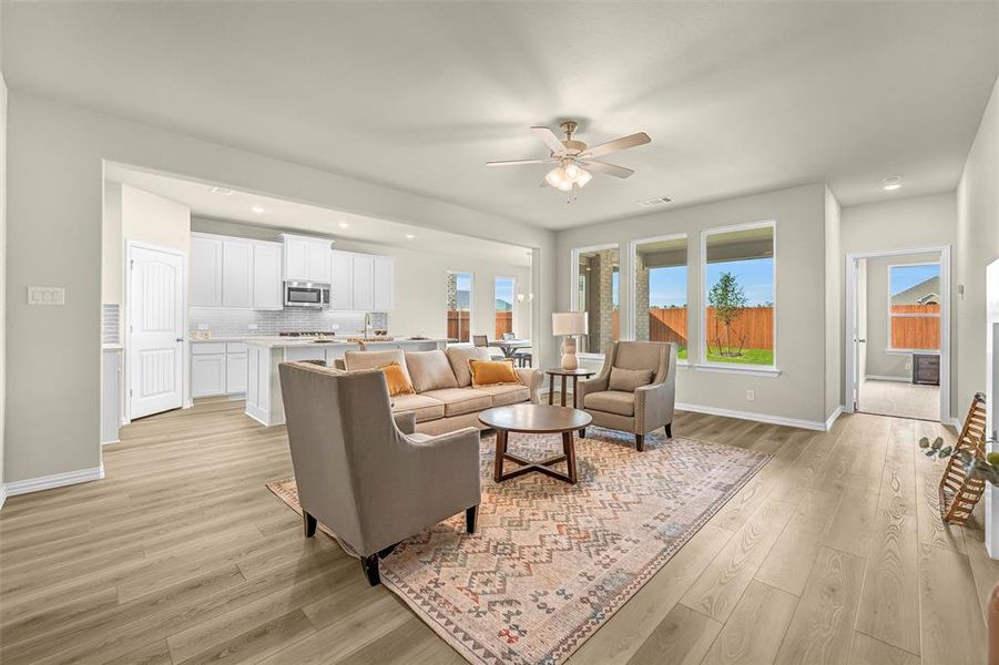 Furnished interior view inside a new home in Morningstar, Aledo (Image 4). Furnished interior view inside a new home in Morningstar, Aledo (Image 4).