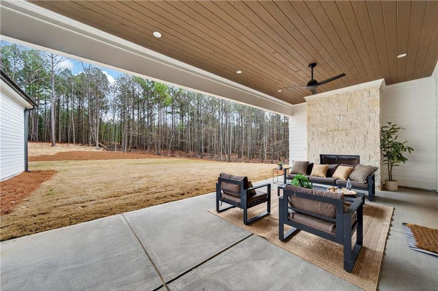 Exterior details and patio area of a home in , White Plains (Image 31).