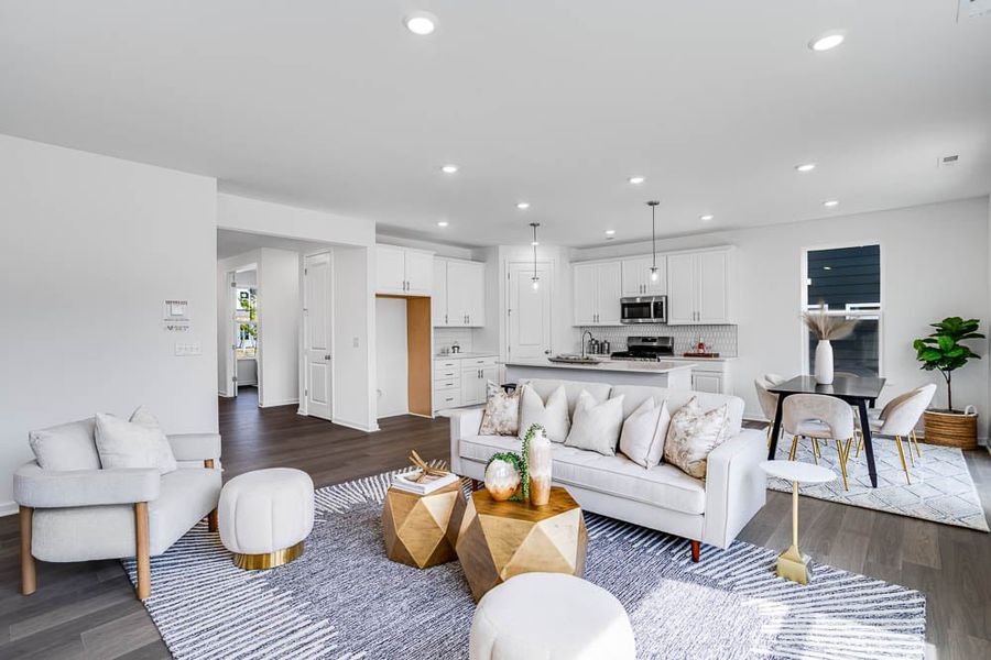 Furnished interior view inside a new home in The Coves on Lake Wylie, Charlotte (Image 14).