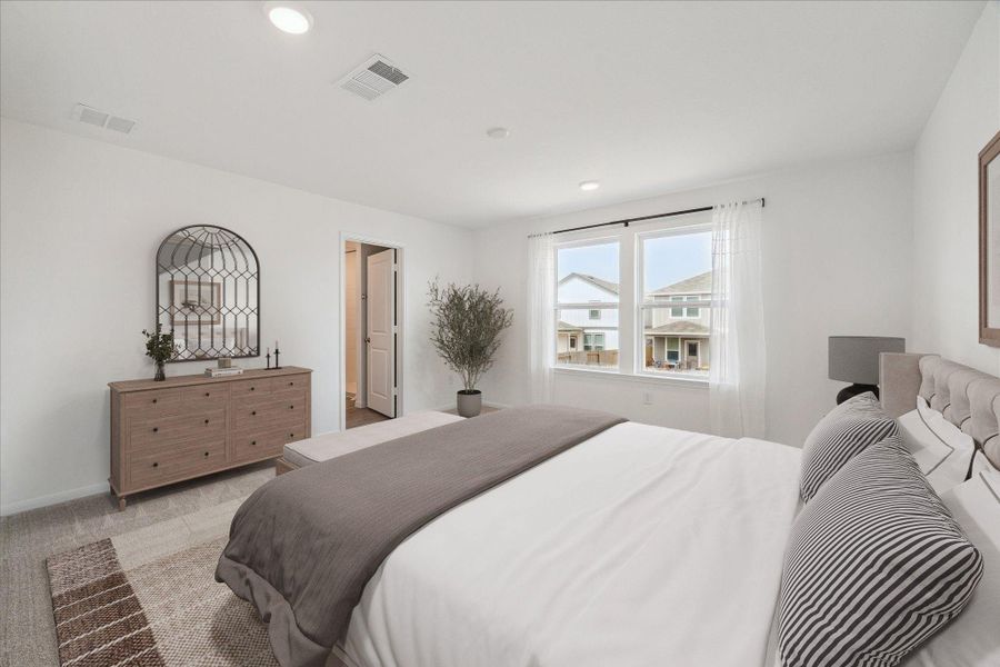 Virtually staged primary suite Virtually staged primary suite