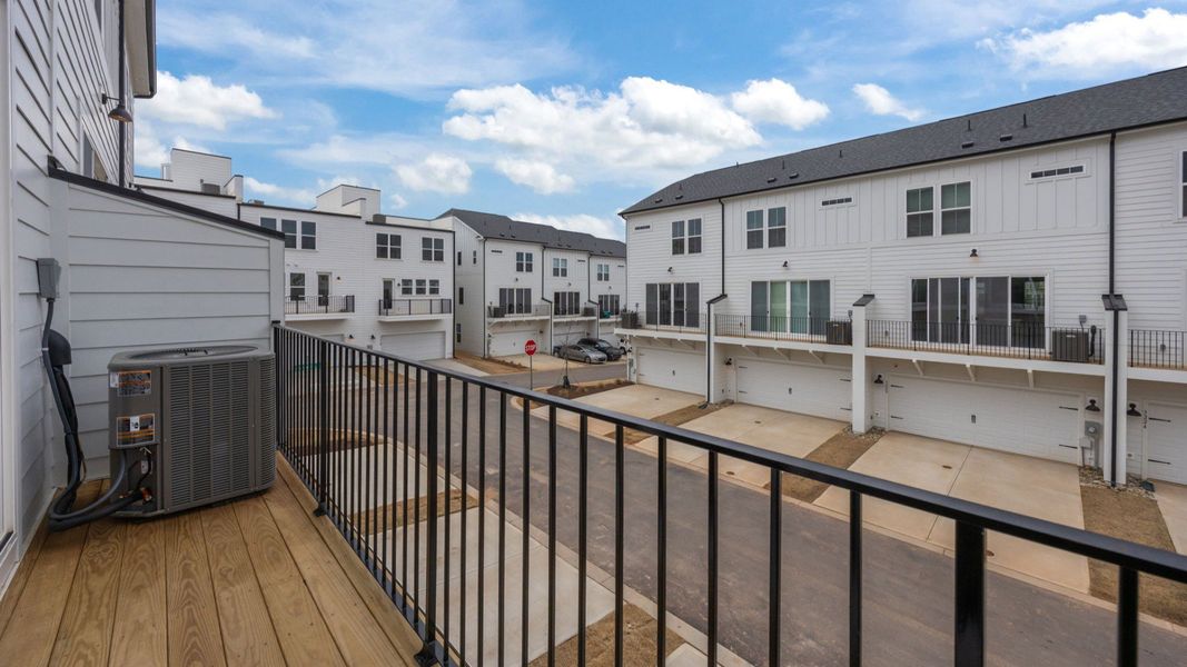 The Landon Plan in River District by DRB Homes in Charlotte NC - Balcony The Landon Plan in River District by DRB Homes in Charlotte NC - Balcony