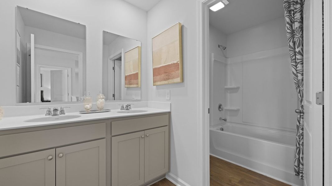 Furnished interior view inside a new home in Pineview North, Summerville (Image 13).