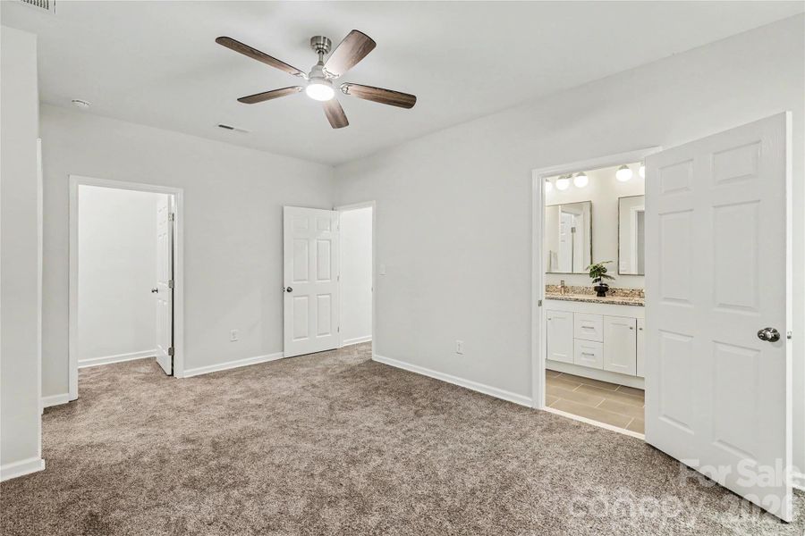 Large Primary Suite with en suite and TWO walk-in closets