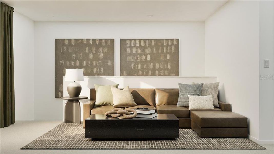 Furnished interior view inside a new home in Crosswinds, Haines City (Image 15).