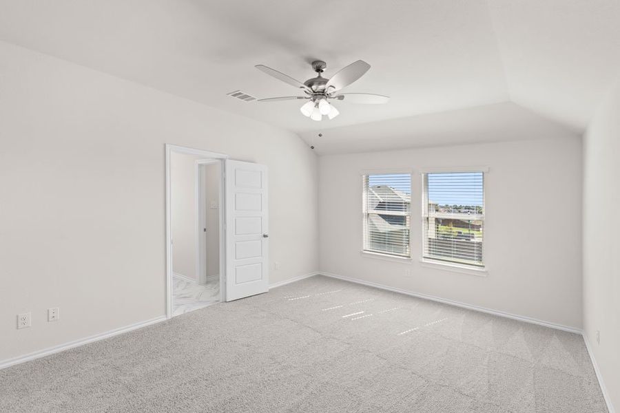 Representative exterior photo of a completed home built from the Mulberry by Impression Homes in Keeneland, Aubrey, TX (Image 13). Representative exterior photo of a completed home built from the Mulberry by Impression Homes in Keeneland, Aubrey, TX (Image 13).