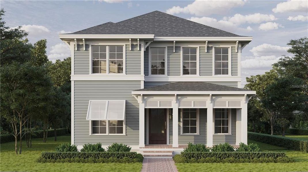 Front exterior of a new home in , St. Petersburg, FL, highlighting curb appeal (Image 26).