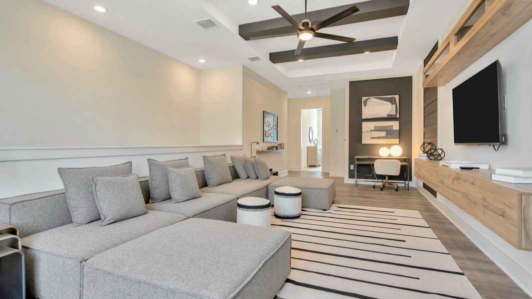 The Loft of a DRB Homes Grand Eider model, which is a home plan offered at Serengeti in Spring Hill, FL.