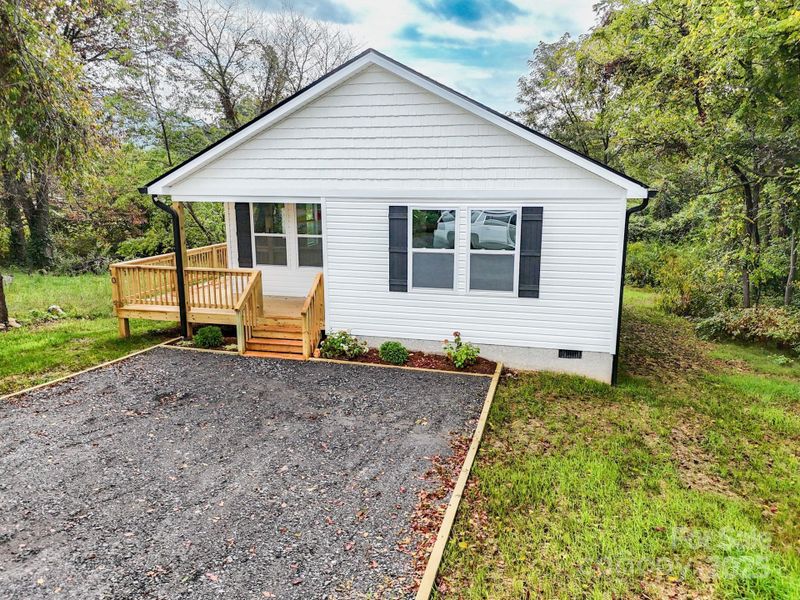 Front exterior of a new home in , Black Mountain, NC, highlighting curb appeal (Image 27).