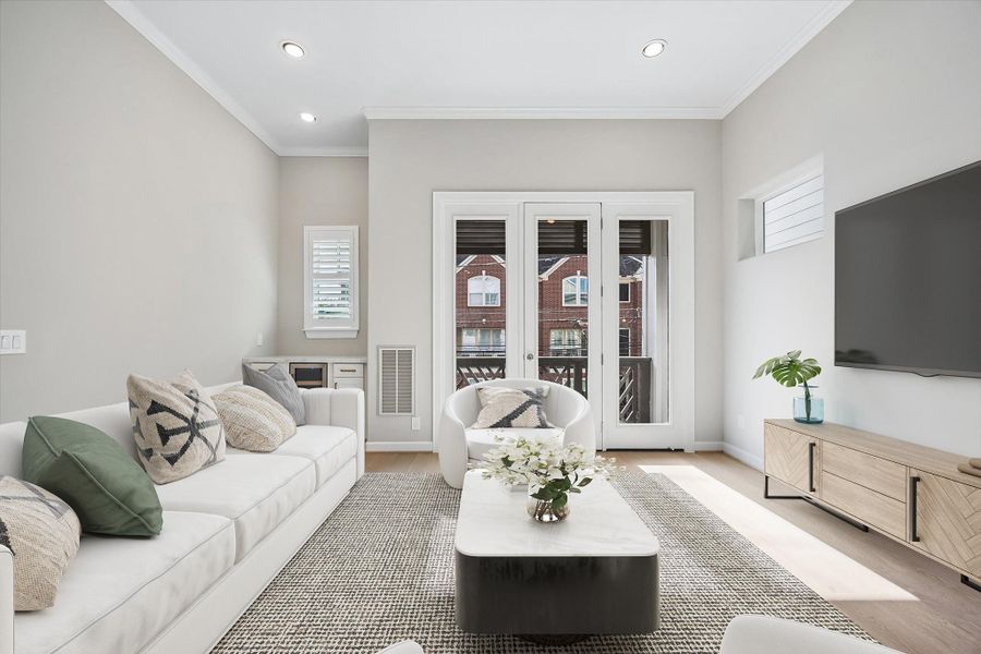 Furnished interior view inside a new home in , Houston (Image 7).