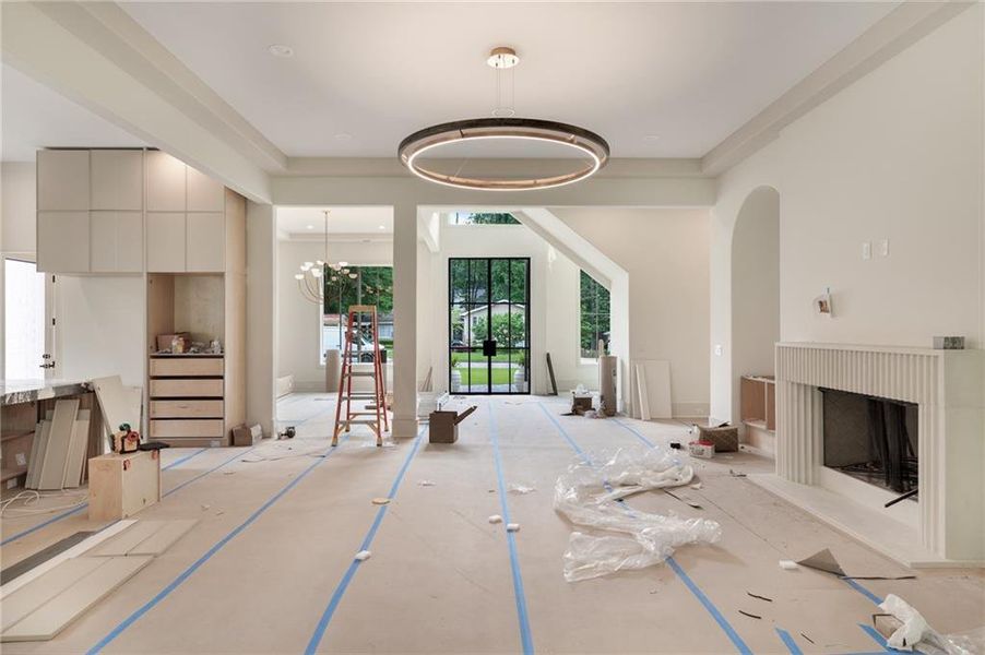In-progress construction of a new home in , Alpharetta, GA (Image 16).