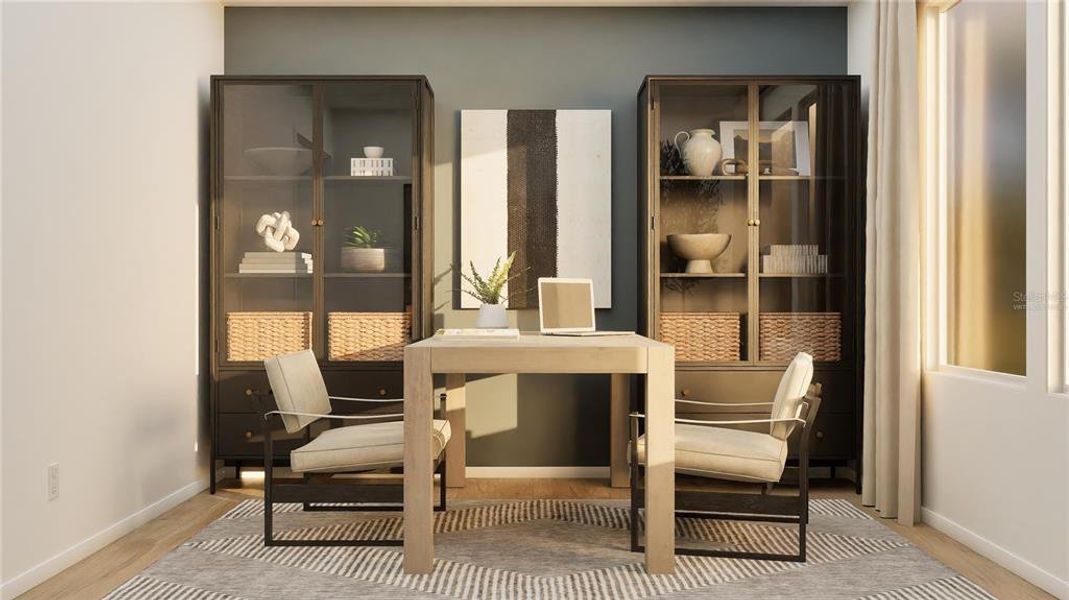 Furnished interior view inside a new home in Crosswinds, Haines City (Image 11).