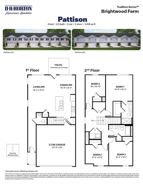 2D floor plan layout of this home in Brightwood Farm, Whitsett, NC (Image 1). 2D floor plan layout of this home in Brightwood Farm, Whitsett, NC (Image 1).