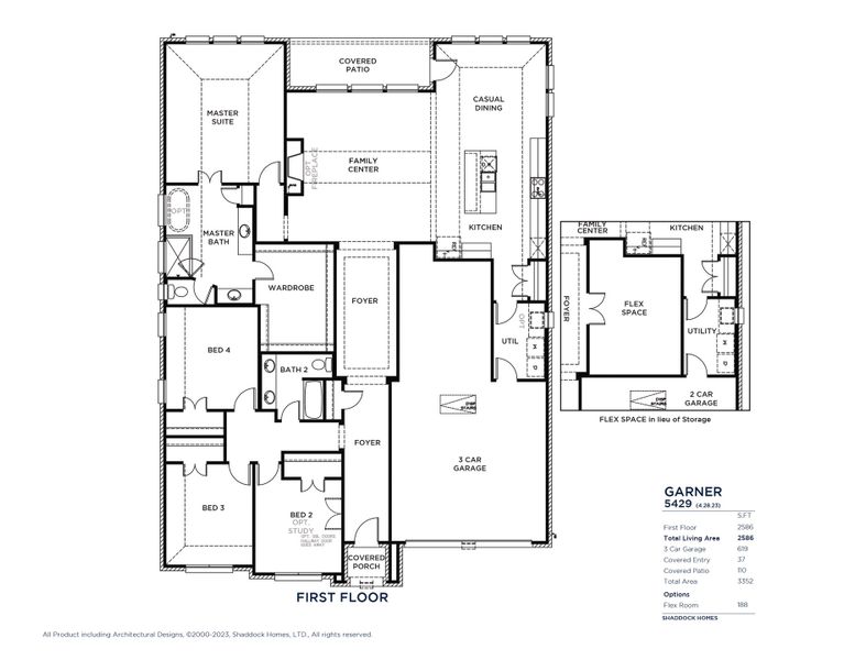 2D floor plan layout for the Garner - S5203 by Shaddock Homes in Devonshire, Forney, TX (Image 3). 2D floor plan layout for the Garner - S5203 by Shaddock Homes in Devonshire, Forney, TX (Image 3).
