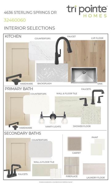 Sample of building materials used in homes in Woodson’s Reserve, Spring (Image 6).