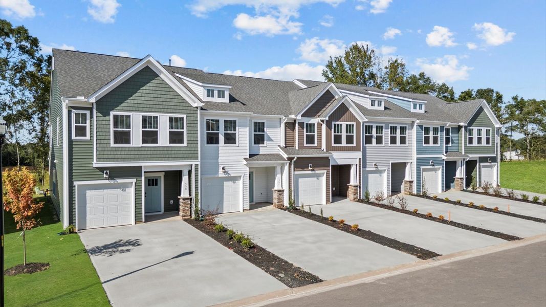Representative exterior photo of a completed home built from the Litchfield by DRB Homes in El Dorado, Spartanburg, SC (Image 2). Representative exterior photo of a completed home built from the Litchfield by DRB Homes in El Dorado, Spartanburg, SC (Image 2).