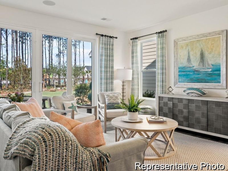 Furnished interior view inside a new home in , Ravenel (Image 22).