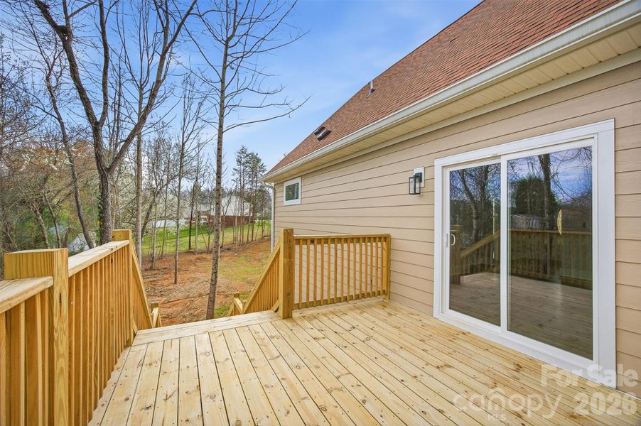 Exterior details and patio area of a home in , Hickory (Image 4). Exterior details and patio area of a home in , Hickory (Image 4).