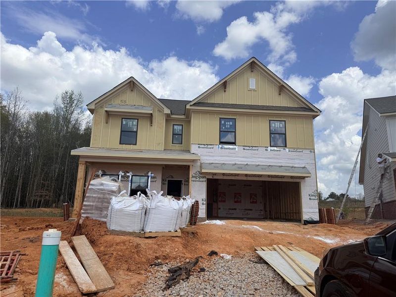 In-progress construction of a new home in Fowler Farms, Auburn, GA (Image 3).