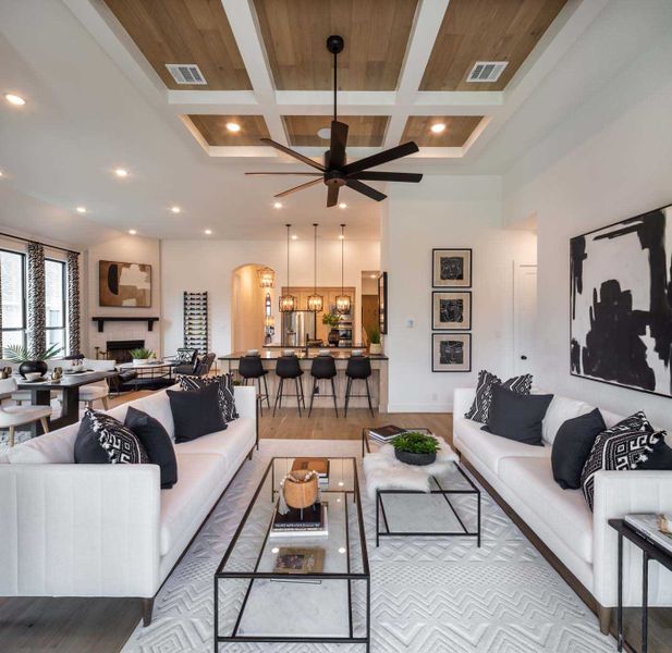 Representative furnished interior of a home built from the 216G by Highland Homes in Quail Hollow, Rockwall (Image 28).