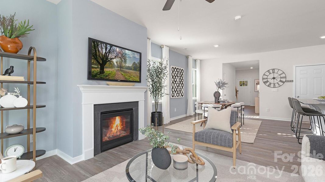 Furnished interior view inside a new home in Cramer Estates, Gastonia (Image 8).