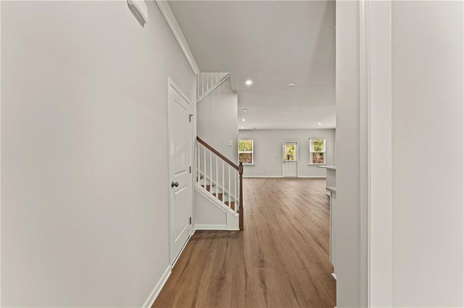 Spacious, unfurnished interior of a new home in Watermist at Mirror Lake, Villa Rica (Image 16). Spacious, unfurnished interior of a new home in Watermist at Mirror Lake, Villa Rica (Image 16).
