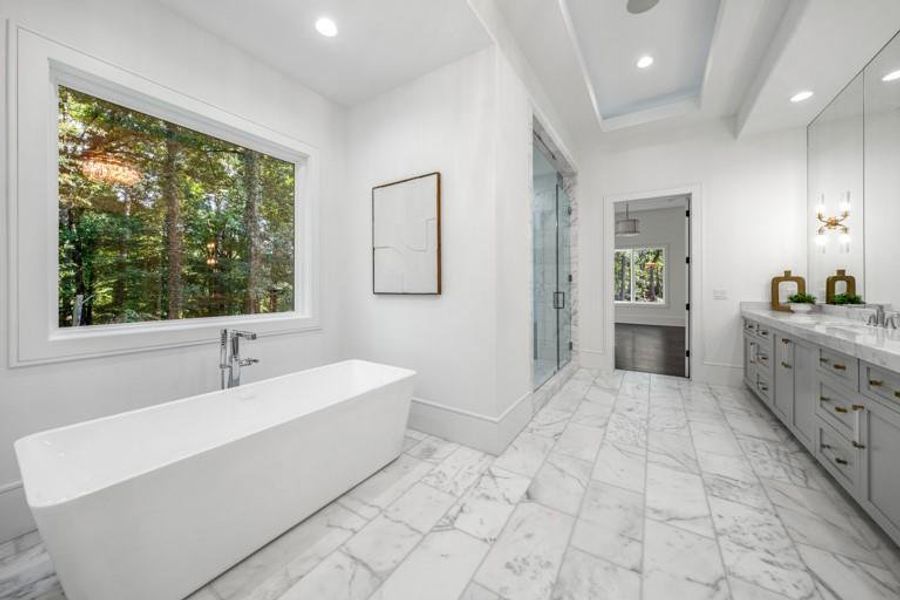 Furnished interior view inside a new home in , Sandy Springs (Image 54).