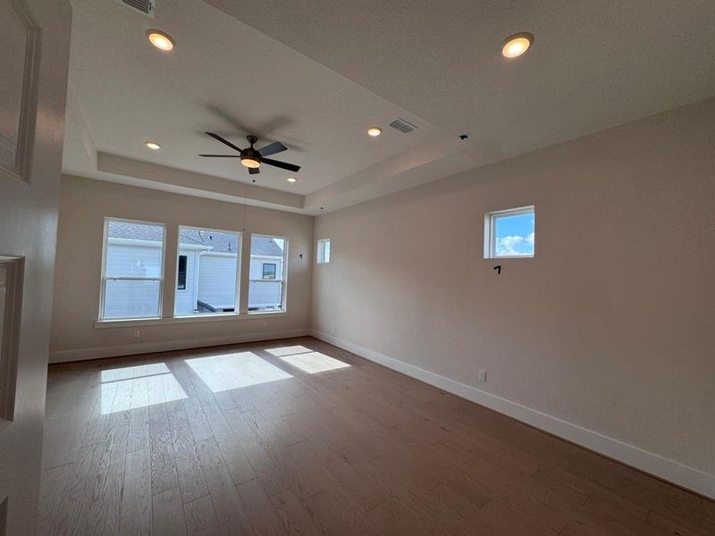 Spacious, unfurnished interior of a new home in Easthaven at Bridgeland Central - Vision Collection, Cypress (Image 20). Spacious, unfurnished interior of a new home in Easthaven at Bridgeland Central - Vision Collection, Cypress (Image 20).