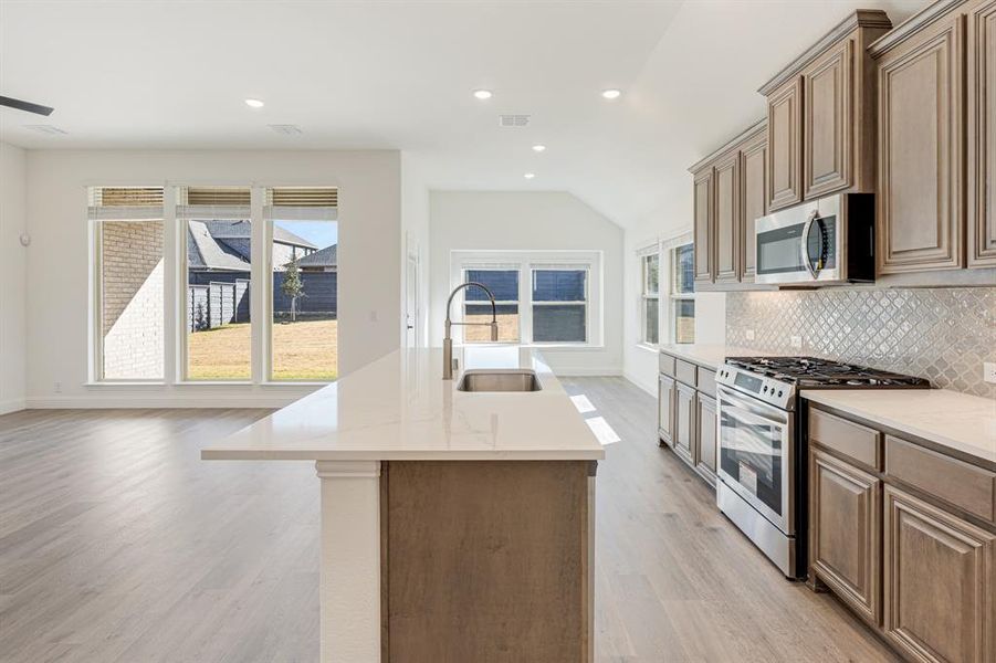 Furnished interior view inside a new home in Union Park Classic 55, Little Elm (Image 12).