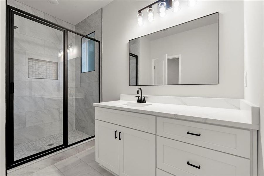 Furnished interior view inside a new home in , Stone Mountain (Image 10).