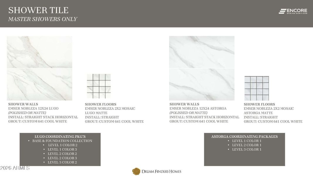 Shower Tile Packages