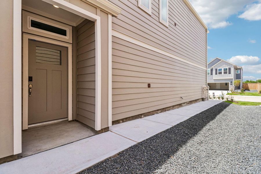Photos are not of the actual home, but are photos of the builder home with same floorplan with similar interior finishes.