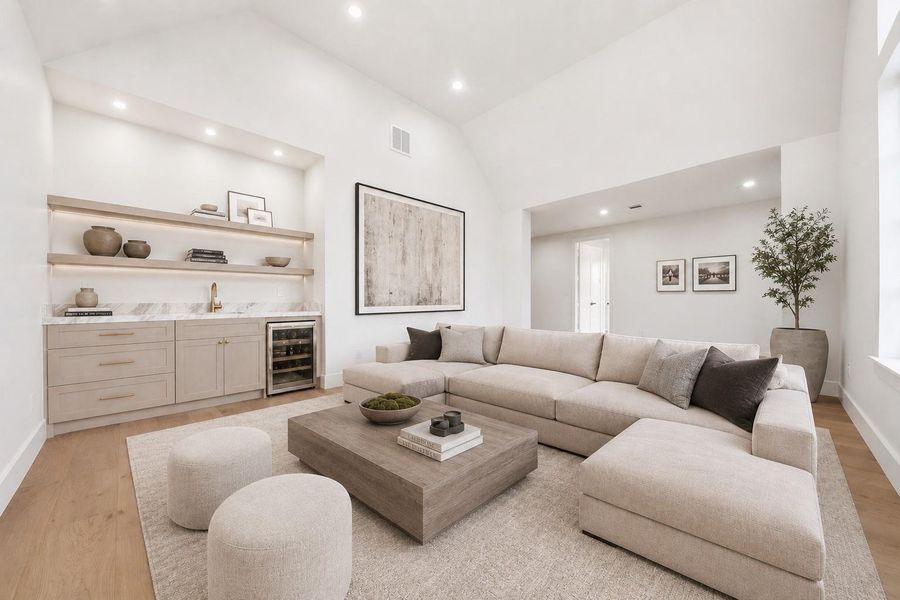 Furnished interior view inside a new home in , Houston (Image 32).