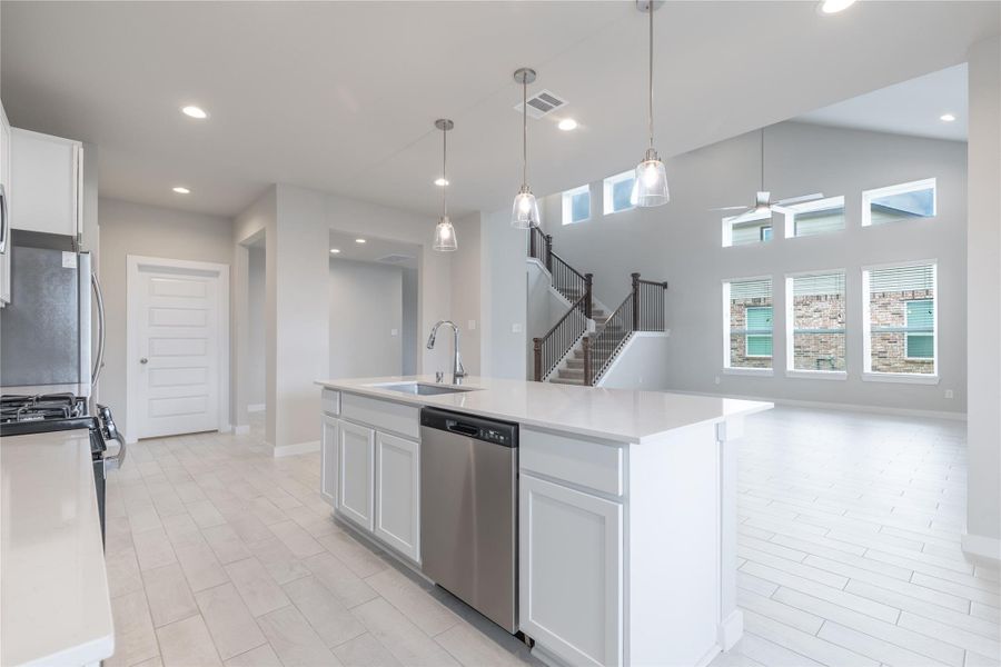 Furnished interior view inside a new home in Morton Creek Ranch, Katy (Image 10).