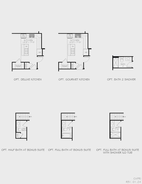 2D floor plan layout for the Capri by Epcon Communities in The Courtyards at Oak Grove, Durham, NC (Image 41).