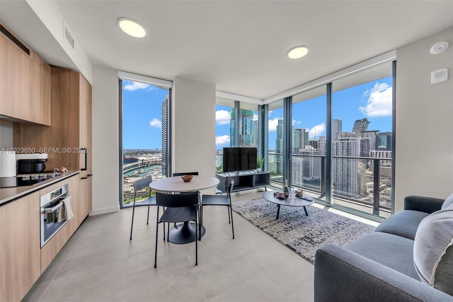 Furnished interior view inside a new home in , Miami (Image 24).