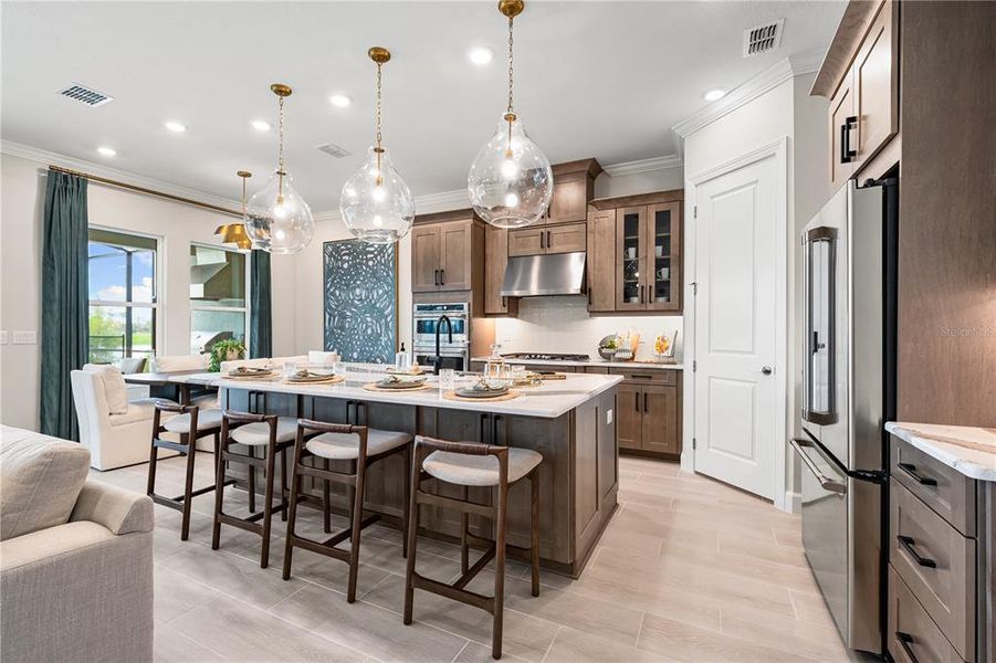 Furnished interior view inside a new home in Esplanade at Skye Ranch, Sarasota (Image 13).