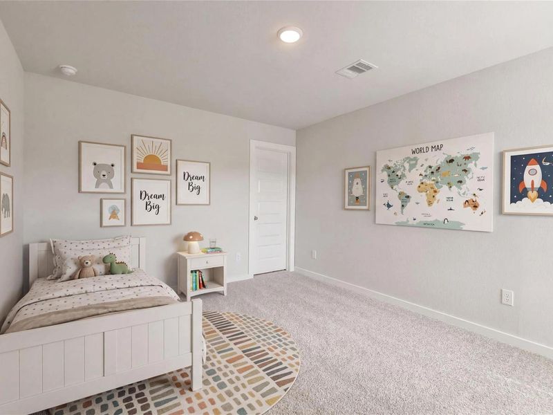 Furnished interior view inside a new home in Caney Creek Place, Conroe (Image 31).