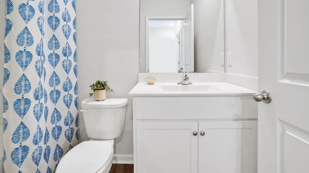 Representative furnished interior of a home built from the LEWIS by D.R. Horton in The Cottages at Blake Farm, Wilmington (Image 14).