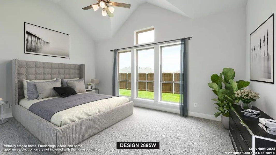 Furnished interior view inside a new home in Meadows Of Mill Creek 60', Seguin (Image 4).